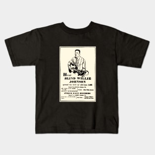 blind willie Kids T-Shirt